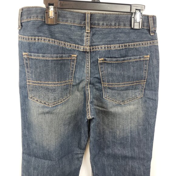 Place Kids Boys Bootcut Sz 8 Husky Denim Dark Wash Jeans - Picture 5 of 15